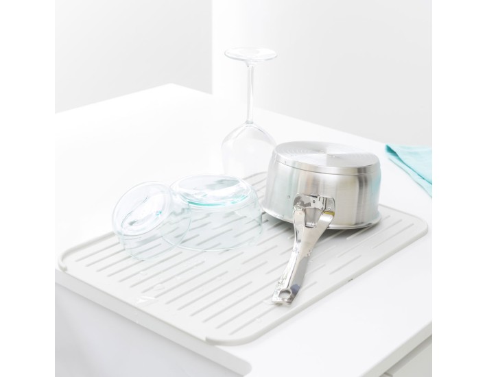 משטח לייבוש כלים סיליקון - אפור בהיר Brabantia - הנחה 10% לנרשמים לניוזלטר 