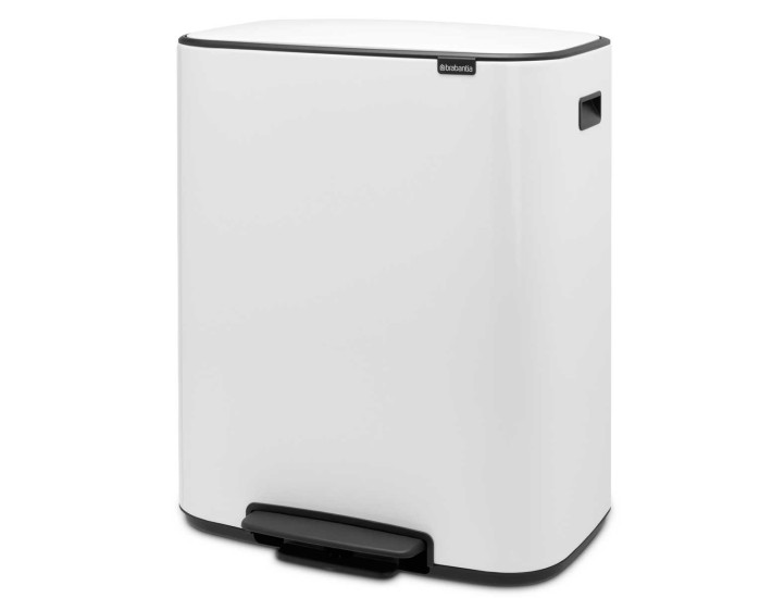 פח אשפה למטבח BO פדל 60 ליטר, לבן Brabantia + הנחה 10% לנרשמים לניוזלטר + משלוח חינם