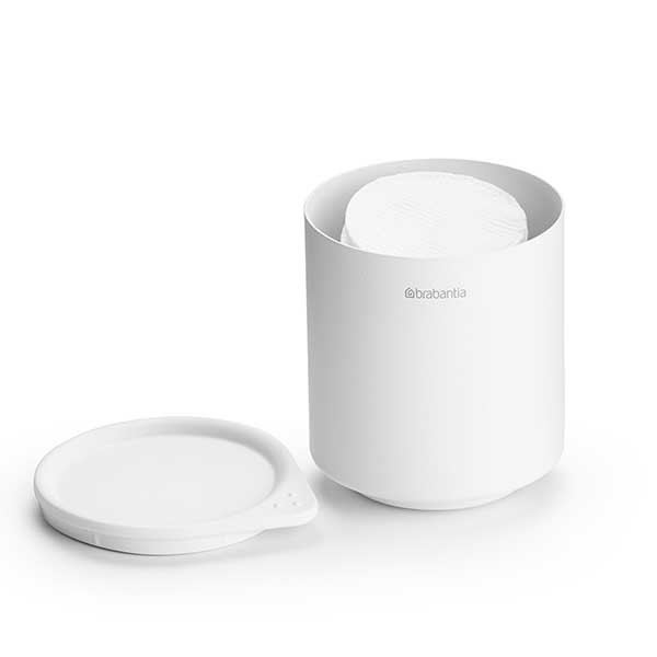 קופסת אחסון קטנה לאמבטיה, לבן מינרלי MindSet ברבנטיה + הנחה 10% לנרשמים לניוזלטר