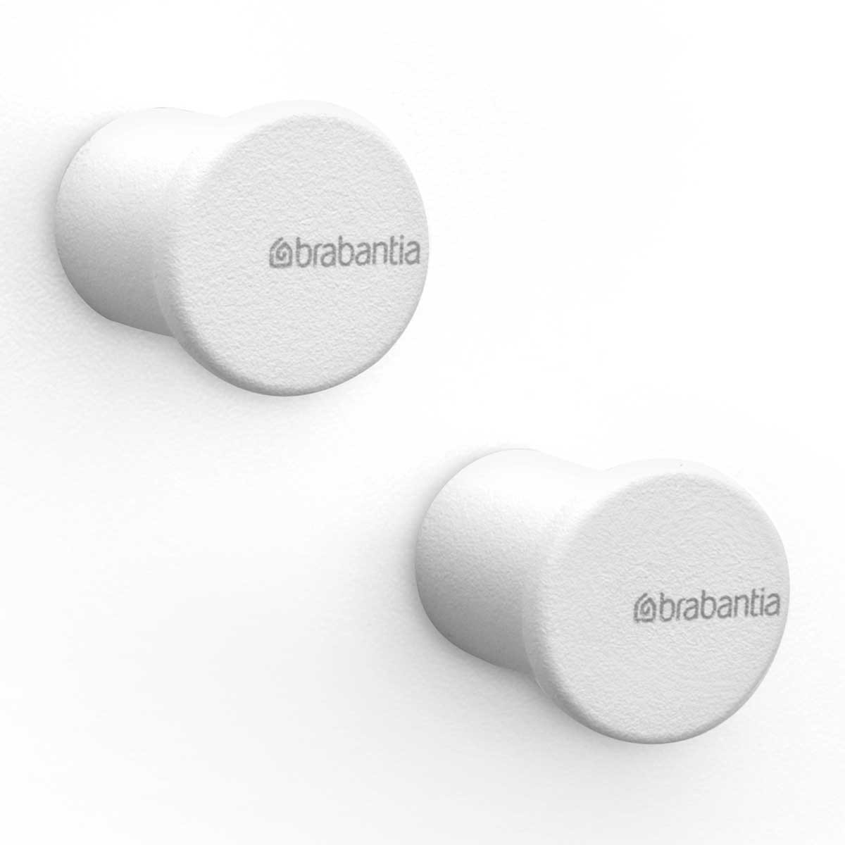 זוג מתלי כפתור למגבות, לבן מינרלי MindSet ברבנטיה + הנחה 10% לנרשמים לניוזלטר