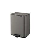 פח לשירותים BO פדל 12 ליטר, פלטינום Brabantia + משלוח חינם + הנחה 10% לנרשמים לניוזלטר