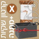 קרטון שקיות קוד X לפח אשפה 12 ליטר NewIcon ולפח הפרדה פנימי 11 ליטר BO ברבנטיה - 400 שקיות בחבילות דיספנסר Brabantia + משלוח חינם + הנחת כמות 30% + מתנה מדהימה: סל כביסה מתקפל 35 ליטר, בד אפור כהה Pepper Black ברבנטיה