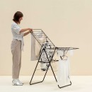 מתלה כביסה T מתקפל 20 מטר, שחור מט HangOn ברבנטיה + משלוח חינם + עכשיו במבצע 50% הנחה SALE