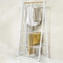 מתלה בגדים עומד רחב, לבן LINN ברבנטיה + משלוח חינם + הנחה 10% לנרשמים לניוזלטר