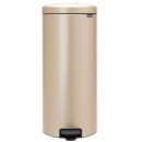 פח פדל 30 ליטר זהב מטאלי Brabantia - NewIcon + משלוח חינם + הנחה 10% לנרשמים לניוזלטר