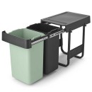 צמד פחי הפרדה 15+15 ליטר אפור כהה וירוק ג׳ייד - SORT & GO ברבנטיה + משלוח חינם + הנחה 10% לנרשמים לניוזלטר