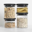 סט 4 מיכלי זכוכית 0.3 + 0.6 ליטר, מכסה אפור כהה Brabantia + הנחה 10% לנרשמים לניוזלטר