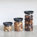 סט 3 מיכלי זכוכית 0.3 + 0.6 + 1.1 ליטר, מכסה אפור כהה Brabantia - ללא BPA + עכשיו במבצע 25% הנחת פסח SALE