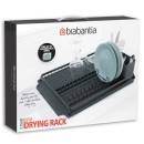 מתקן לייבוש כלים גדול - שחור ברבנטיה + מתנה סט 3 פדים לניקוי מיקרופייבר, מארז Brabantia + משלוח חינם + הנחה 10% לנרשמים לניוזלטר