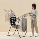 מתלה כביסה T מתקפל 25 מטר, שחור מט HangOn ברבנטיה + משלוח חינם + עכשיו במבצע 50% הנחה SALE