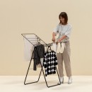 מתלה כביסה T מתקפל 15 מטר, שחור מט HangOn ברבנטיה + משלוח חינם + עכשיו במבצע 50% הנחה SALE