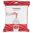 חבילת שקיות קוד J לפח הפרדה פנימי 23 ליטר BO, לפח הפרדה 25 ליטר ולפח 20 ליטר ברבנטיה - 40 שקיות בחבילת דיספנסר Brabantia