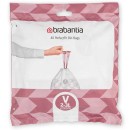 שקיות קוד V לפח אשפה 3 ליטר NewIcon ברבנטיה - 40 שקיות בחבילת דיספנסר Brabantia