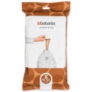 חבילת שקיות קוד X לפח אשפה 12 ליטר NewIcon ולפח הפרדה פנימי 11 ליטר BO ברבנטיה - 40 שקיות בחבילת דיספנסר Brabantia