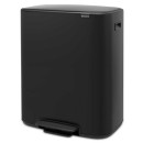 פח אשפה למטבח BO פדל 60 ליטר, שחור מט Brabantia + הנחה 10% לנרשמים לניוזלטר + משלוח חינם