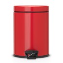 פח אשפה פדל 5 ליטר אדום Brabantia + הנחה 10% לנרשמים לניוזלטר