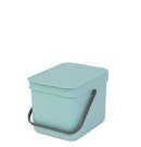 SORT & GO פח הפרדה 6 ליטר פלסטיק, מינט - Brabantia +הנחה 10% לנרשמים לניולזטר