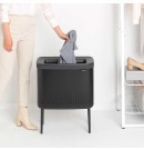 BO סל כביסה 60 ליטר, שחור Brabantia + משלוח חינם + הנחה 10% לנרשמים לניוזלטר