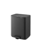 פח לשירותים BO פדל 12 ליטר, אפור כהה מינרלי Brabantia + משלוח חינם + הנחה 10% לנרשמים לניוזלטר