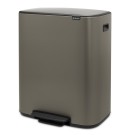 פח אשפה למטבח BO פדל 60 ליטר, פלטינום Brabantia + הנחה 10% לנרשמים לניוזלטר + משלוח חינם
