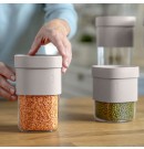 סט 3 מיכלי אחסון מזון יבש Flip מתרחב Lekue מבית Brabantia + הנחה 10% לנרשמים לניוזלטר