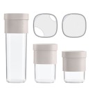 סט 3 מיכלי אחסון מזון יבש Flip מתרחב Lekue מבית Brabantia + הנחה 10% לנרשמים לניוזלטר