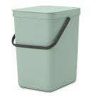 SORT & GO פח הפרדה 25 ליטר פלסטיק, ירוק ג׳ייד - Brabantia + משלוח חינם + הנחה 10% לנרשמים לניוזלטר