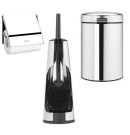 סט לשירותים מבריק עם פח נתלה Brabantia: פח נתלה 3 ליטר NewIcon + מברשת אסלה קונית + מתקן קיר לנייר טואלט ברבנטיה + משלוח חינם + הנחה 10% לנרשמים לניוזלטר
