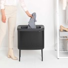 BO סל כביסה 60 ליטר, שחור Brabantia + משלוח חינם + הנחה 10% לנרשמים לניוזלטר