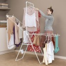 מתלה כביסה מתקפל 25 מטר עם מוט תלייה, לבן HangOn ברבנטיה + משלוח חינם + עכשיו במבצע 50% הנחה SALE