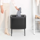 BO סל כביסה 60 ליטר, שחור Brabantia + משלוח חינם​ + הנחה 10% לנרשמים לניוזלטר