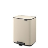 פח לשירותים BO פדל 12 ליטר, בז' עדין Brabantia + משלוח חינם + הנחה 10% לנרשמים לניוזלטר