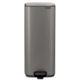פח אשפה למטבח BO פדל 30 ליטר, פלטינום Brabantia + הנחה 10% לנרשמים לניוזלטר + משלוח חינם