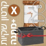 קרטון שקיות קוד X לפח אשפה 12 ליטר NewIcon ולפח הפרדה פנימי 11 ליטר BO ברבנטיה - 400 שקיות בחבילות דיספנסר Brabantia + משלוח חינם + הנחת כמות 30% + מתנה מדהימה: סל כביסה מתקפל 35 ליטר, בד אפור כהה Pepper Black ברבנטיה