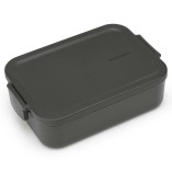 קופסת אוכל בינונית 1.1 ליטר Make & Take פלסטיק ללא BPA אפור כהה Brabantia + הנחה 10% לנרשמים לניוזלטר