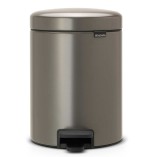 פח פדל 5 ליטר פלטינום Brabantia - NewIcon + הנחה 10% לנרשמים לניוזלטר + משלוח חינם
