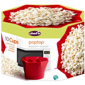 PopTop המקורי להכנת פופקורן טעים ובריא Chef'n - בלי כימיקלים מיותרים, ללא BPA + עכשיו ב25% הנחת מבצע סוף שנה!