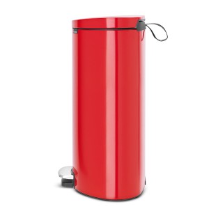 פח פדל אובלי - גב שטוח, 40 ליטר אדום תשוקה Brabantia