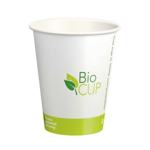 BioCUP כוסות נייר מתכלות לשתיה חמה וקרה 250 מ״ל - קרטון 1000 כוסות אקולוגיות + מקבלים דיספנסר לכוסות נייר אוניברסלי למטבח ב10 ש״ח בלבד!