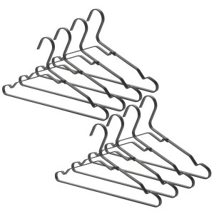  קולבים לבגדים - סט 8, שחור Brabantia + הנחה 10% לנרשמים לניוזלטר