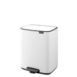 פח לשירותים BO פדל 12 ליטר, לבן Brabantia + משלוח חינם + הנחה 10% לנרשמים לניוזלטר