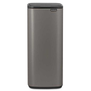 פח אשפה למטבח BO טאץ 30 ליטר, פלטינום Brabantia + הנחה 10% לנרשמים לניוזלטר + משלוח חינם
