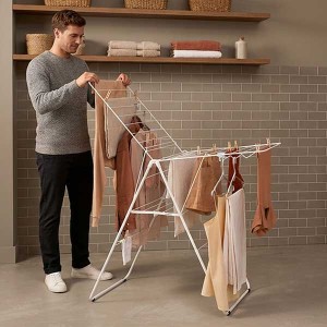 מתלה כביסה מתקפל 20 מטר, לבן HangOn ברבנטיה + משלוח חינם + עכשיו במבצע 50% הנחה SALE