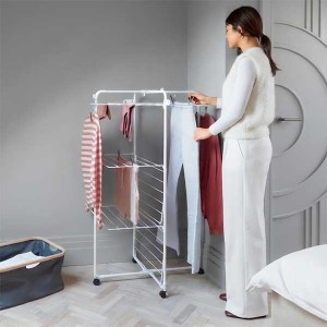 מתלה כביסה מתקפל HangOn Tower מגדל לייבוש כביסה 23 מטר, לבן Brabantia + משלוח חינם + עכשיו במבצע 50% הנחה SALE