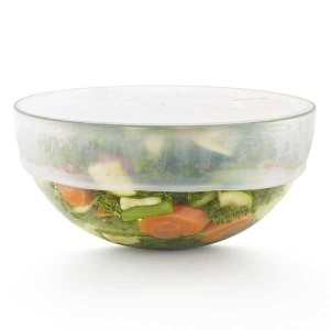 כיסוי סיליקון נמתח לאחסון והקפאת מזון 20 ס״מ, שקוף Lekue מבית Brabantia + הנחה 10% לנרשמים לניוזלטר