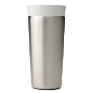 כוס תרמית 0.36 ליטר Make & Take נירוסטה, מכסה פלסטיק ללא BPA אפור בהיר Brabantia + עכשיו במבצע 30% הנחת פסח SALE