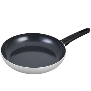מחבת נון סטיק קרמי, אינדוקציה 30 ס״מ Brabantia אפור בהיר + ללא PFAS + הנחה 10% לנרשמים לניוזלטר