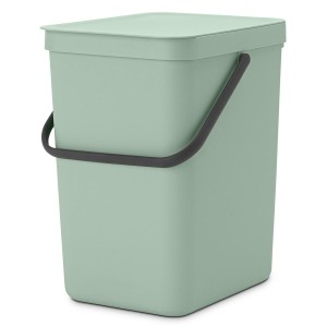 SORT & GO פח הפרדה 25 ליטר פלסטיק, ירוק ג׳ייד - Brabantia + משלוח חינם + הנחה 10% לנרשמים לניוזלטר