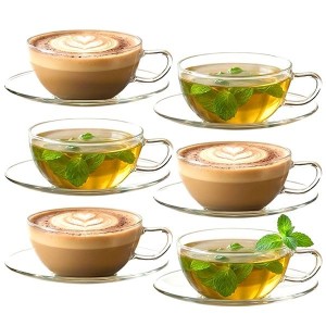 סט 6 ספלי זכוכית טרנדגלאס Opus + תחתית Trendglas JENA + עכשיו במבצע ​​​30% הנחת פסח SALE