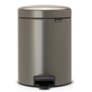 פח פדל 5 ליטר פלטינום Brabantia - NewIcon + הנחה 10% לנרשמים לניוזלטר + משלוח חינם